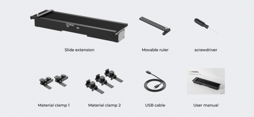 xTool F1 Slide Extension (Слайд-платформа для расширения рабочей зоны xTool F1)